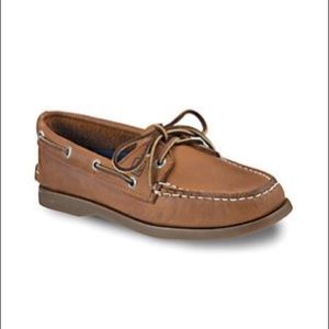 Sperry Brown Leather Boat Shoes